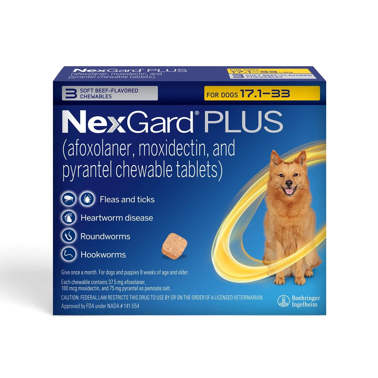 Rx NexGard Plus Chewable Flea & Tick Tablets for Dogs - Image 2