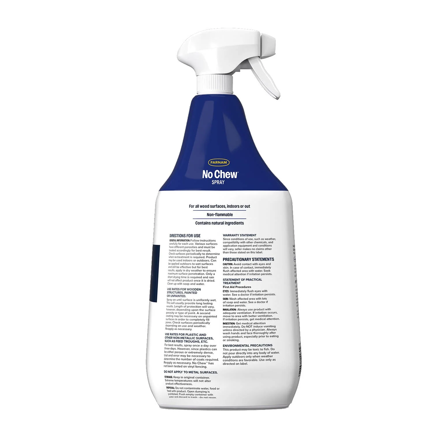 Farnam No Chew Chewing/Cribbing Deterrent, 32 oz Spray - Image 2