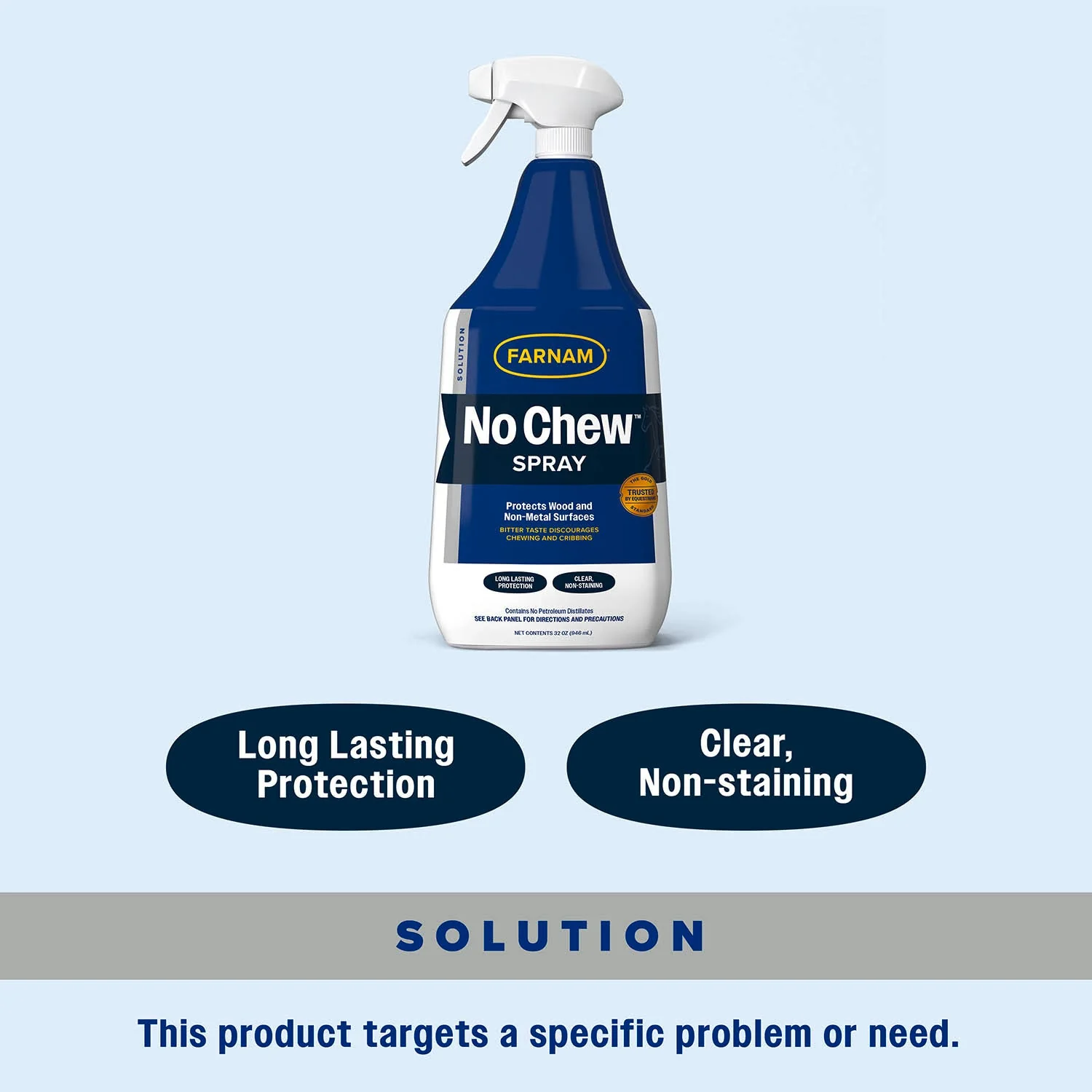 Farnam No Chew Chewing/Cribbing Deterrent, 32 oz Spray - Image 6