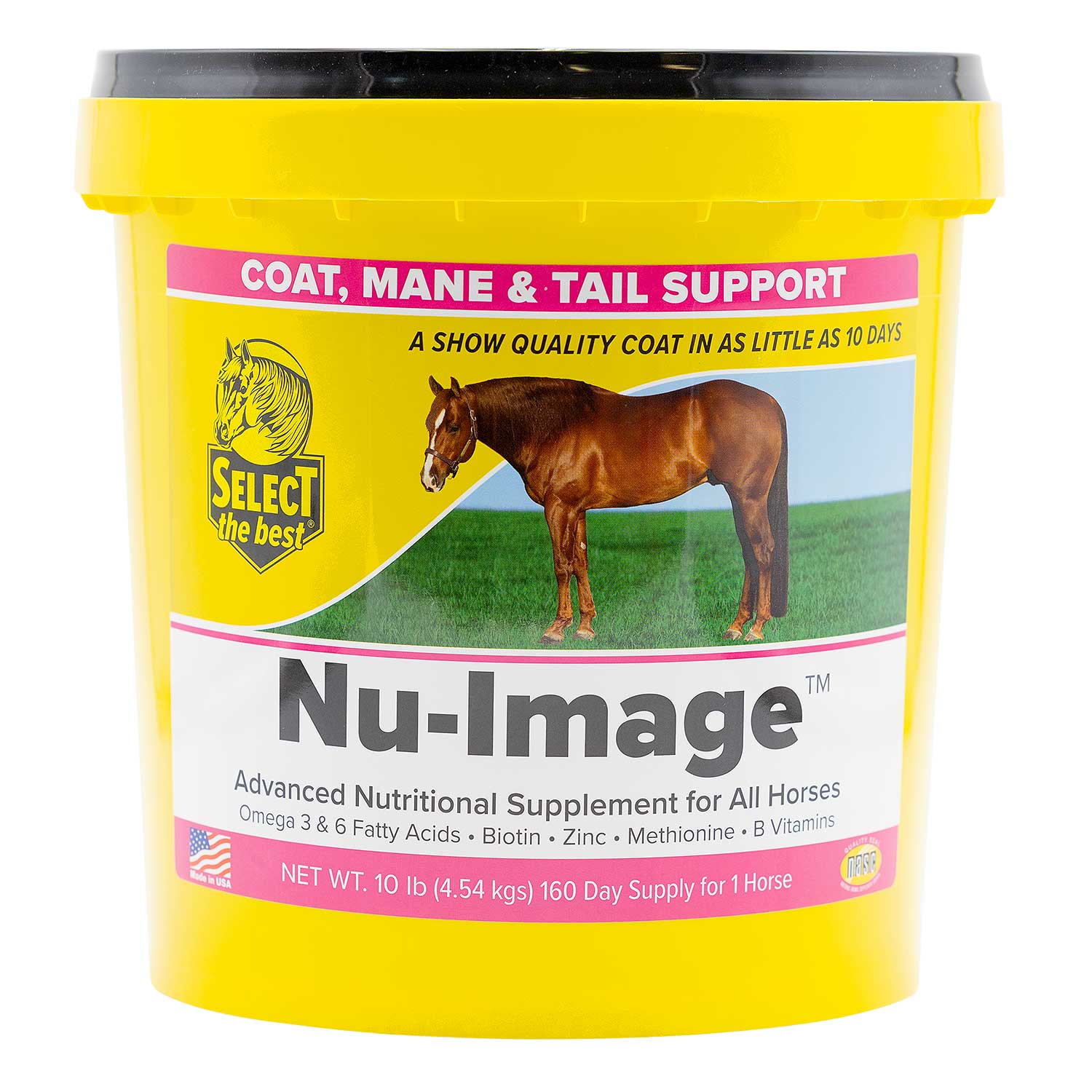 Nu-Image Coat, Mane & Tail Supplement for Horses – Biotin, Omega Fatty Acids & Zinc for Healthy Hair Growth - Image 2