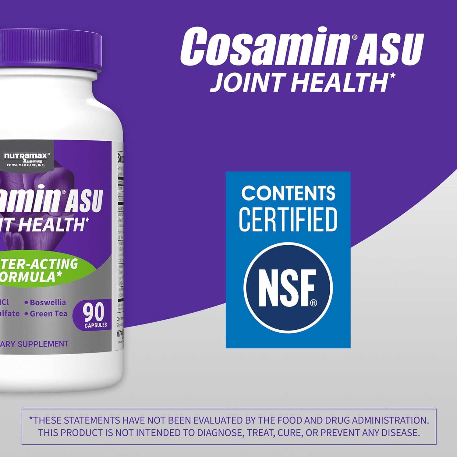 Nutramax Cosamin ASU Joint Health Supplement with Glucosamine, Chondroitin & ASU for Men’s & Women's Joint Health - Image 8