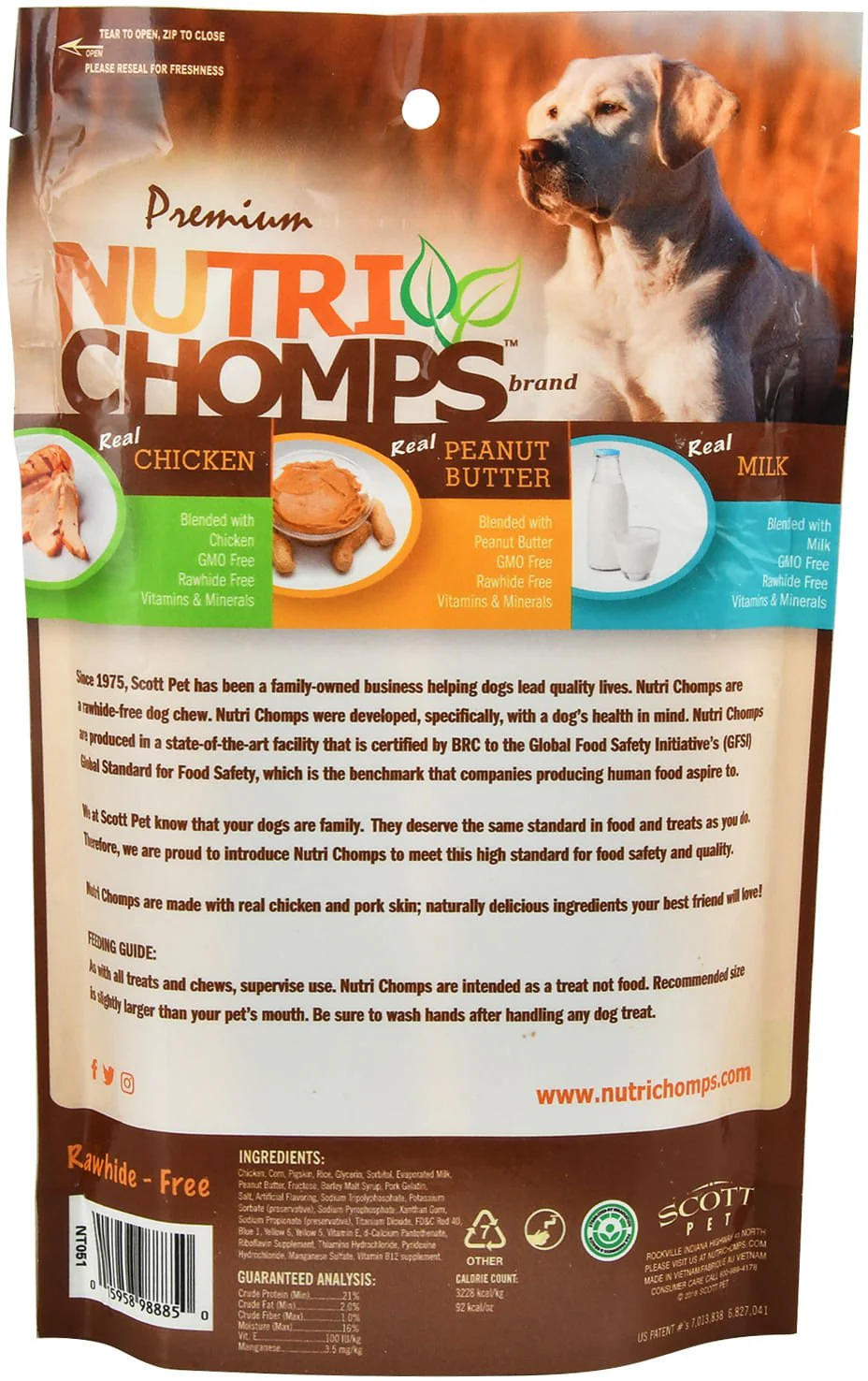 Nutri Chomps Variety 5" Twists Flavor Pack – 15 Count, Rawhide Free - Image 2
