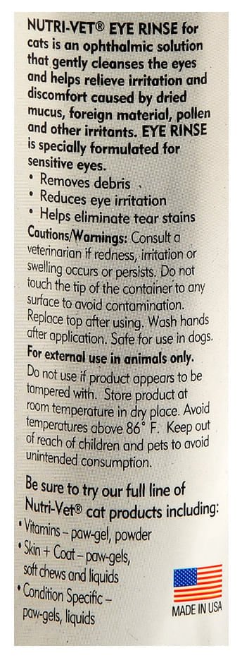 Nutri-Vet Cat Eye Rinse, 4 oz - Image 3