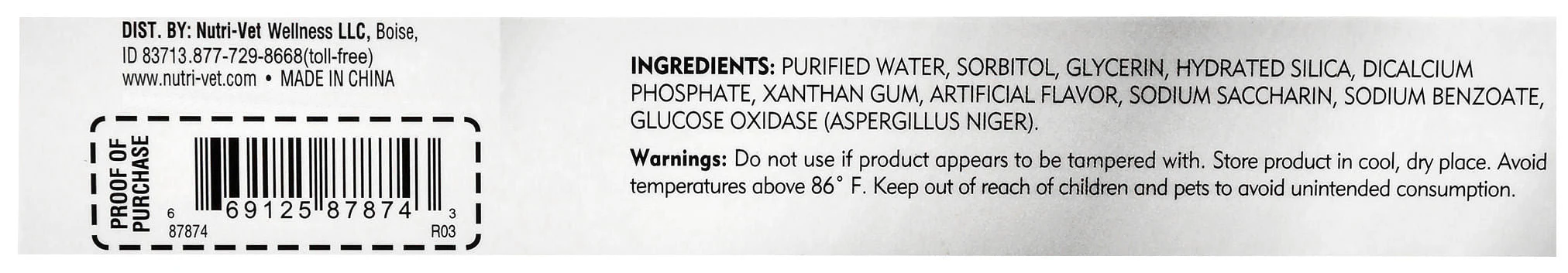 Nutri-Vet Enzymatic Canine Toothpaste - Image 3
