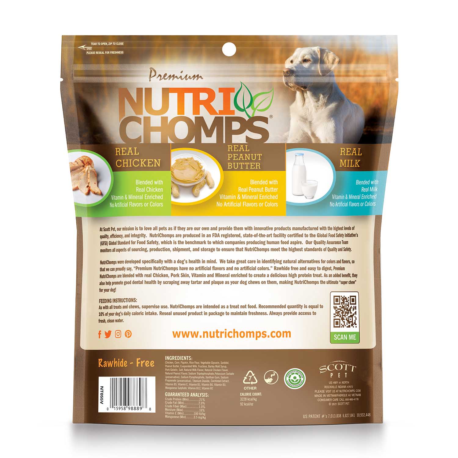 NutriChomps Rawhide-Free Dog Chews – Chicken, Milk, Peanut Butter & Mixed Flavor Braids – High Protein, Dental Health Treats for Small, Medium & Large Dogs - Image 10