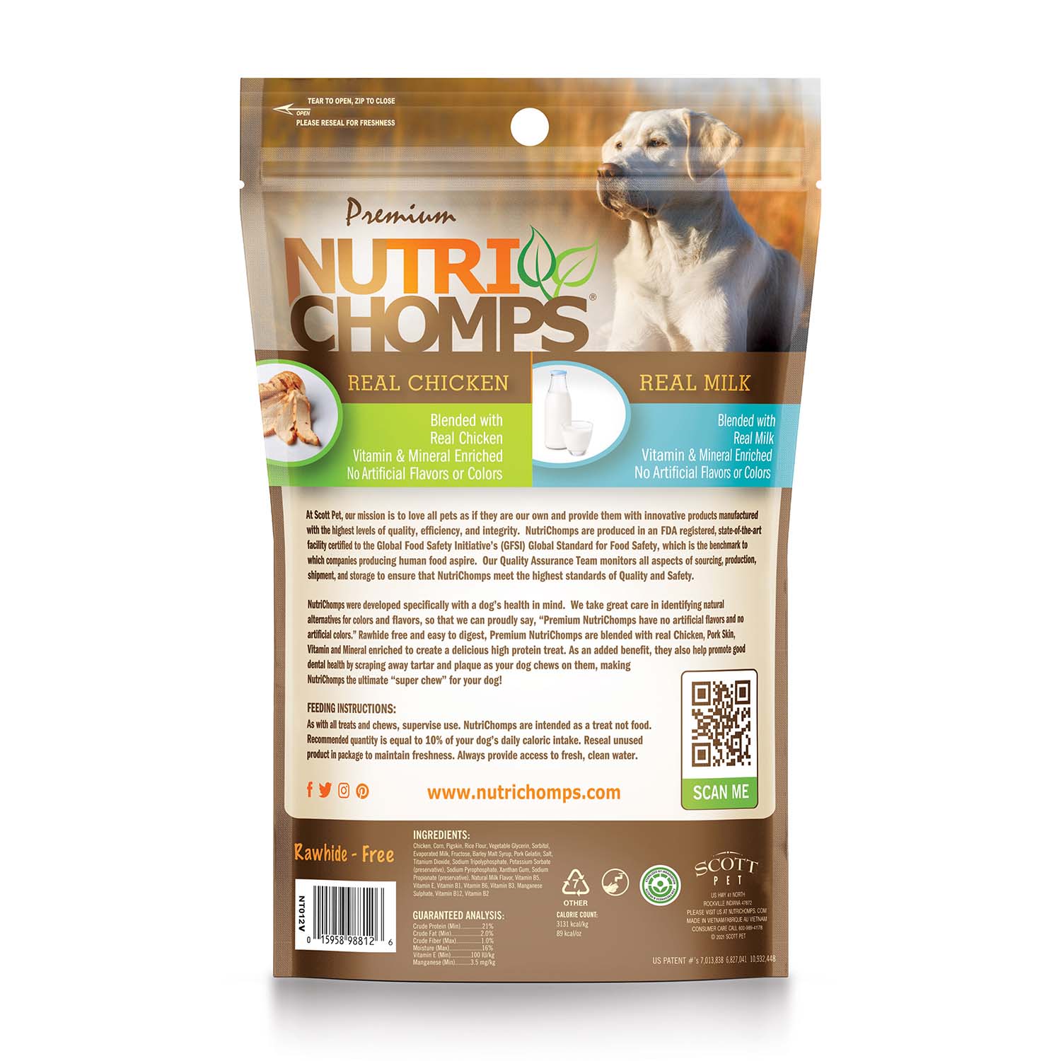 NutriChomps Rawhide-Free Dog Chews – Chicken, Milk, Peanut Butter & Mixed Flavor Braids – High Protein, Dental Health Treats for Small, Medium & Large Dogs - Image 4