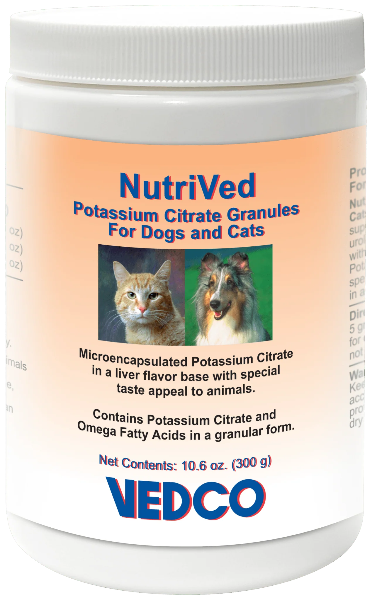 NutriVed Potassium Citrate Granules for Dogs & Cats, 300g – Urinary Stone Prevention