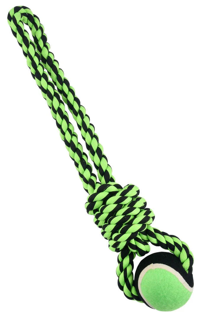 Nuts For Knots Rope Tug with Tennis Ball, 20" - Image 2