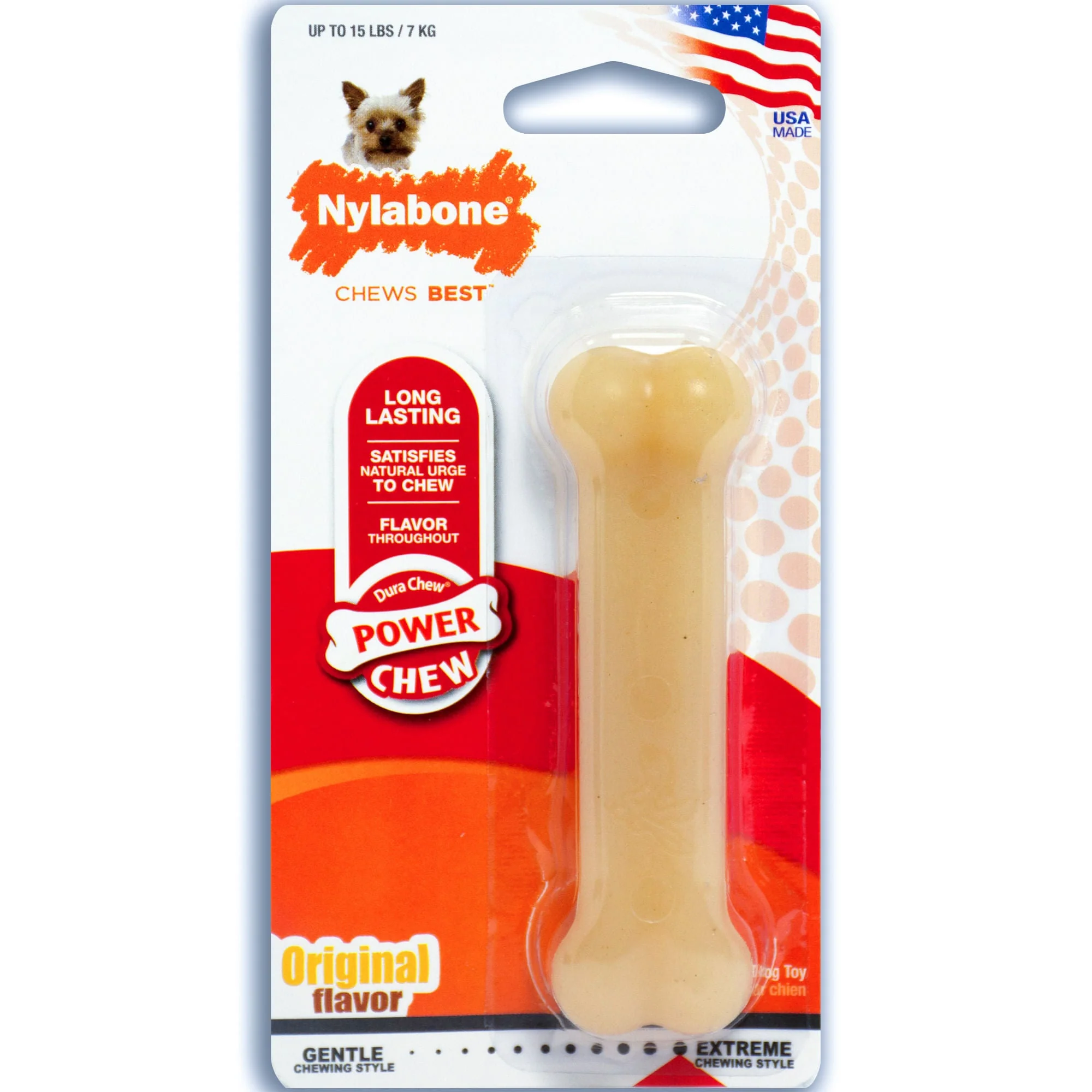 Nylabone Original Bone Dura Chew Power Chew Dog Toy