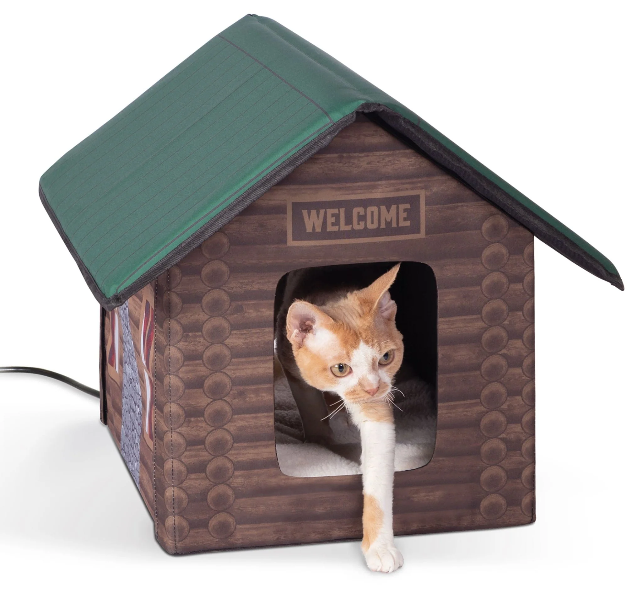 K&H Pet Products Outdoor Heated Kitty House Cat Shelter - Image 7