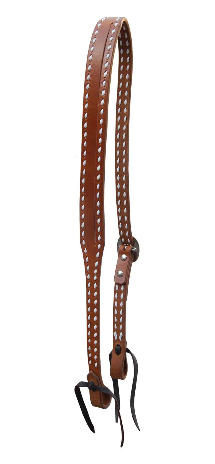 Oxbow Tack Split Ear Harness Leather Headstall with Buckstitch