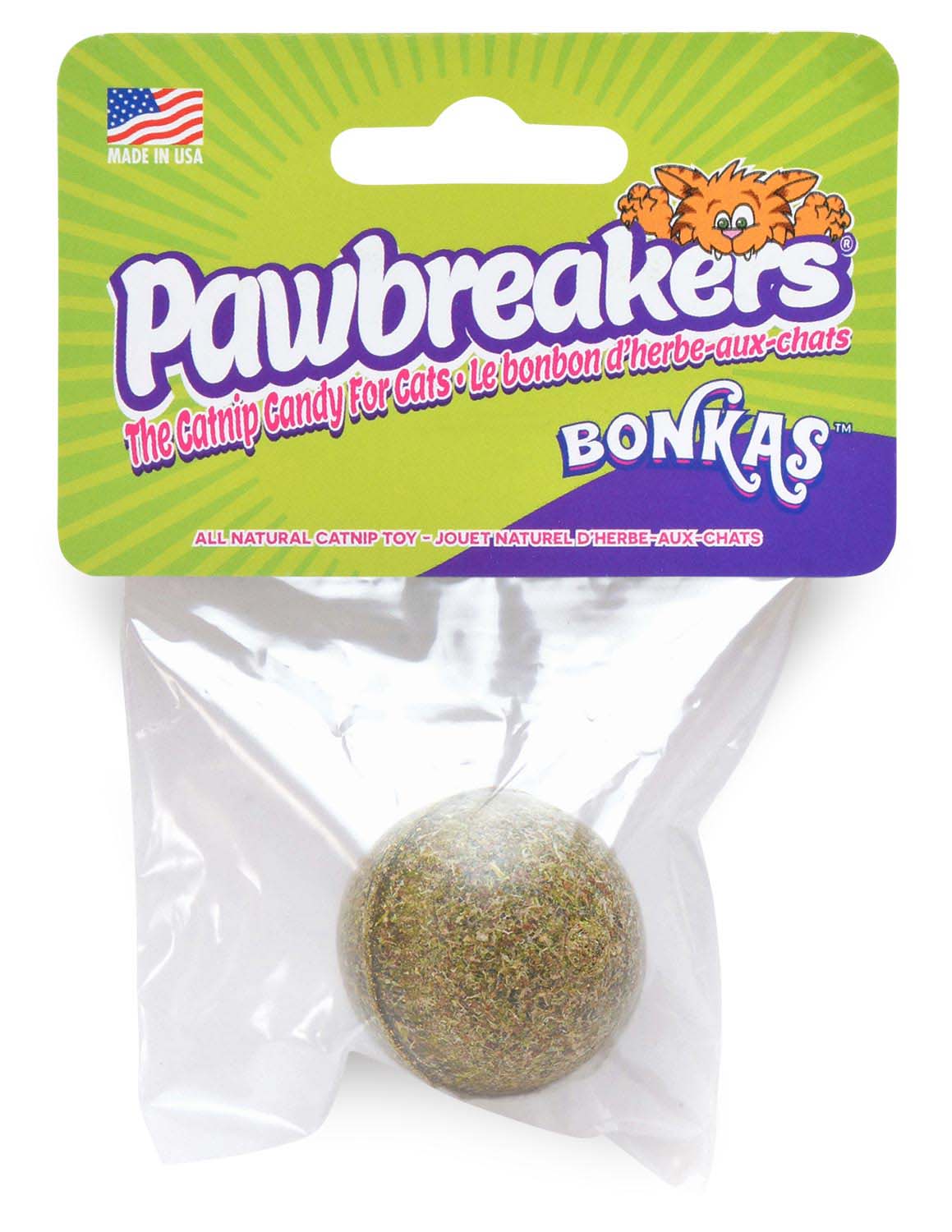 Pawbreakers Bonkas Catnip Candy Ball Cat Toy - Image 4