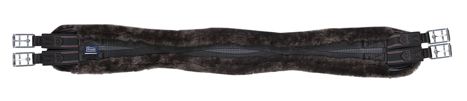 Shires Performance Supafleece Contoured Girth, Brown - Image 3
