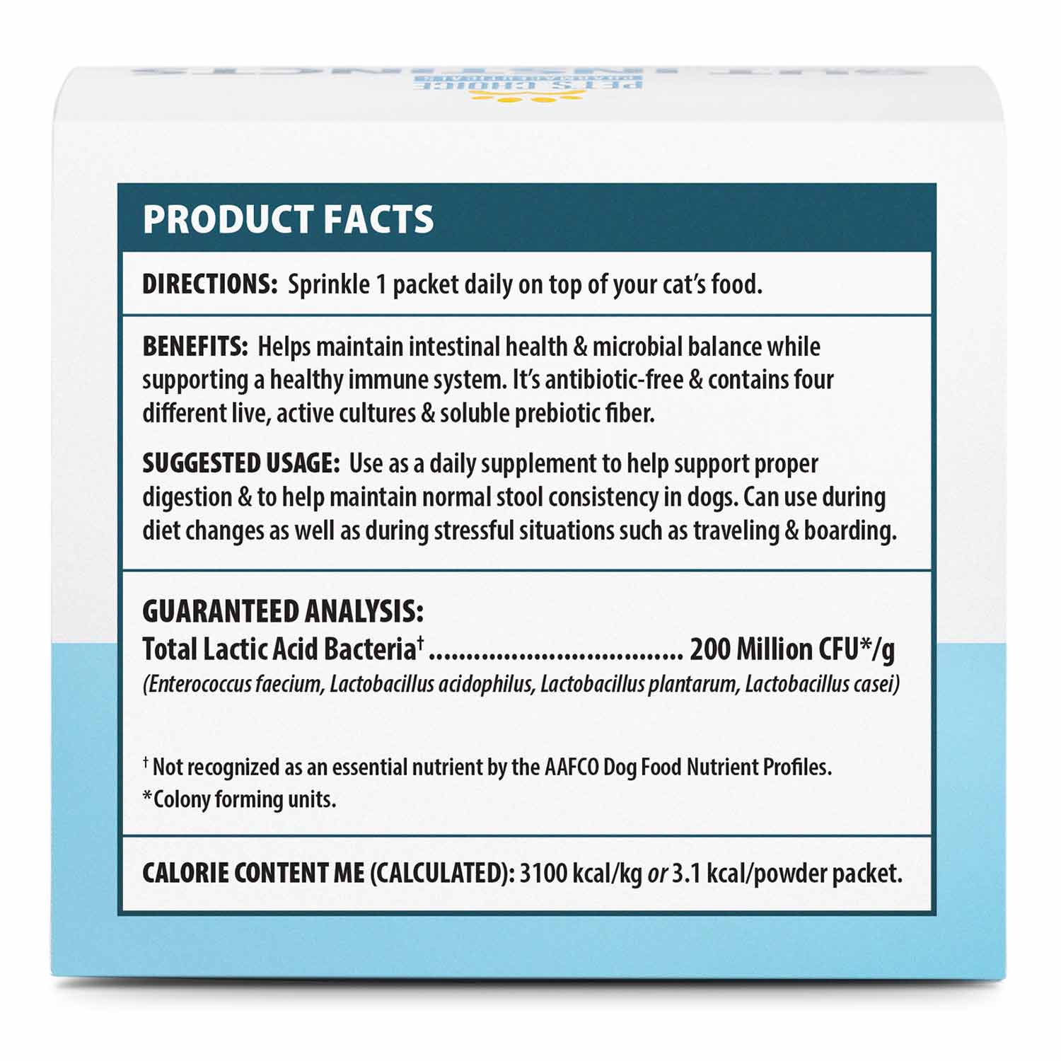 Pet’s Choice Gut Instincts Probiotic Supplement for Cats, Digestive & Immune Support, 30 Powder Packets, Made in USA - Image 3