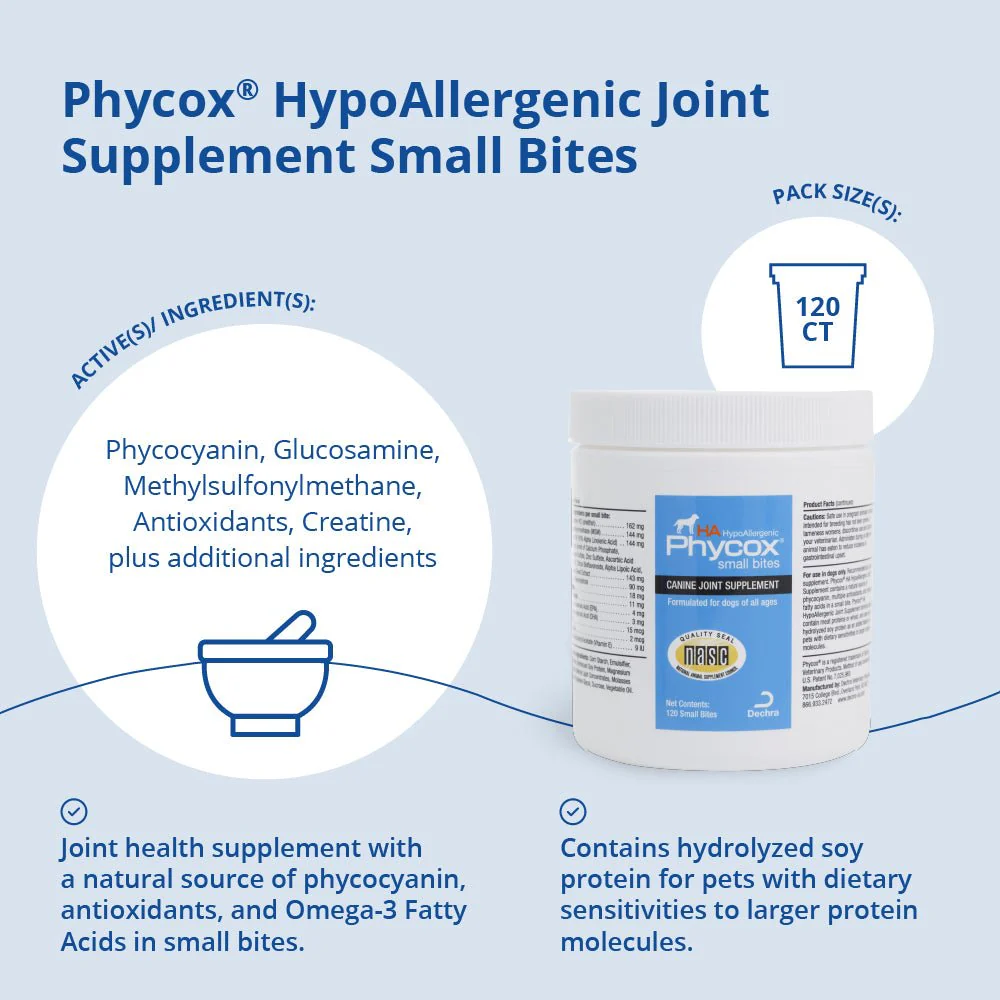 Phycox HA (Hypo-Allergenic) Small Bites for Dogs, 120 ct - Image 3