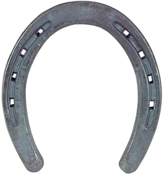 St. Croix Regular Weight Plain Steel Horseshoes โ Forged Universal Front & Hind Design
