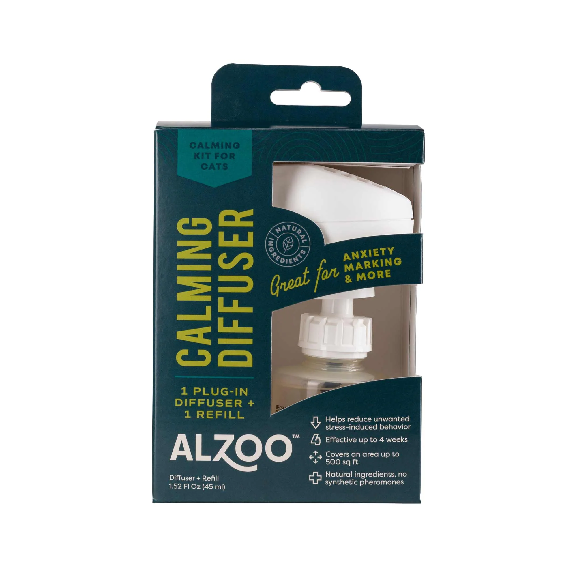Natural Plant-Based Calming Plug-In Home Diffuser Kit & Refills for Cats
