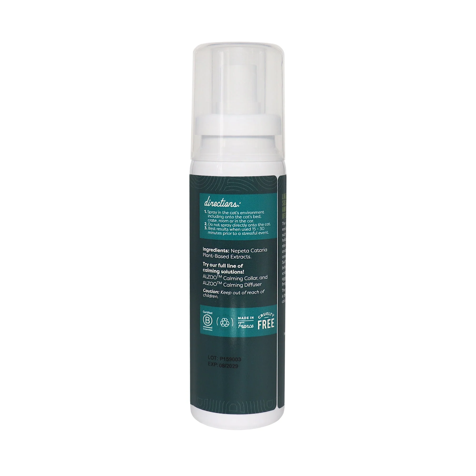 Plant-Based Calming Spray for Cats, 3.4 oz - Image 2