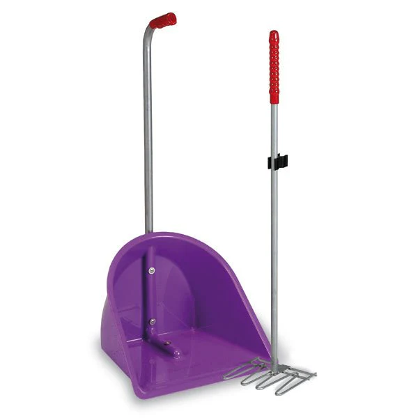 Plastic Horse Manure Collector with Rake for Pet Waste Disposal