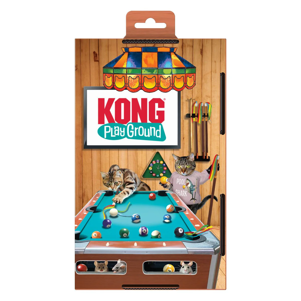 KONG Playground Pool Table Cat Toy - Interactive Batting & Puzzle Toy with Catnip