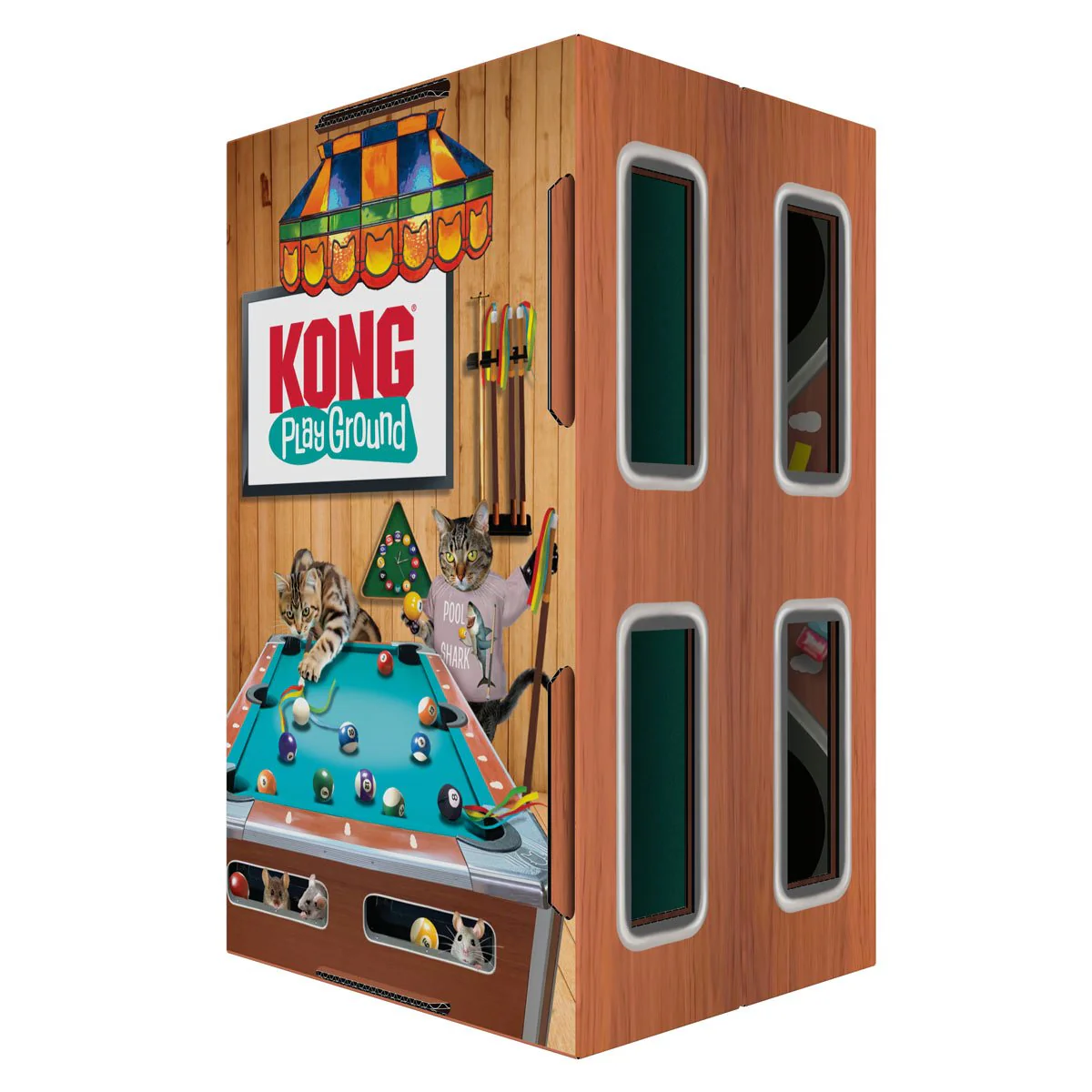 KONG Playground Pool Table Cat Toy - Interactive Batting & Puzzle Toy with Catnip - Image 4