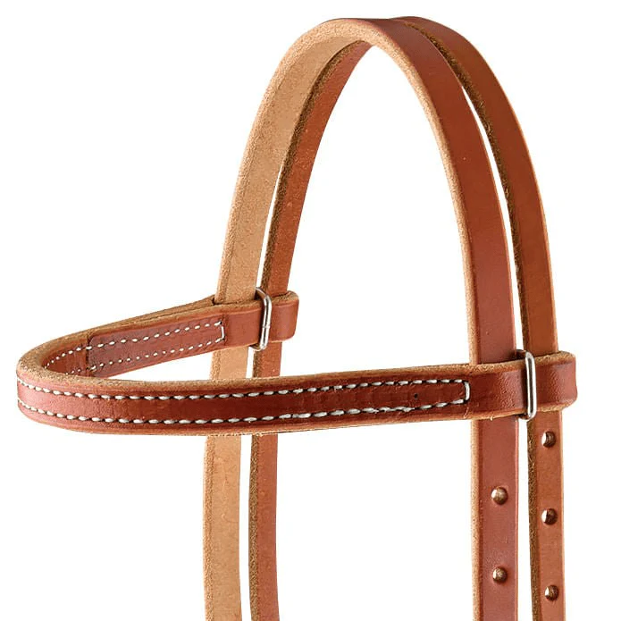 Berlin Leather Harness Leather Browband Headstall for Ponies - Image 2