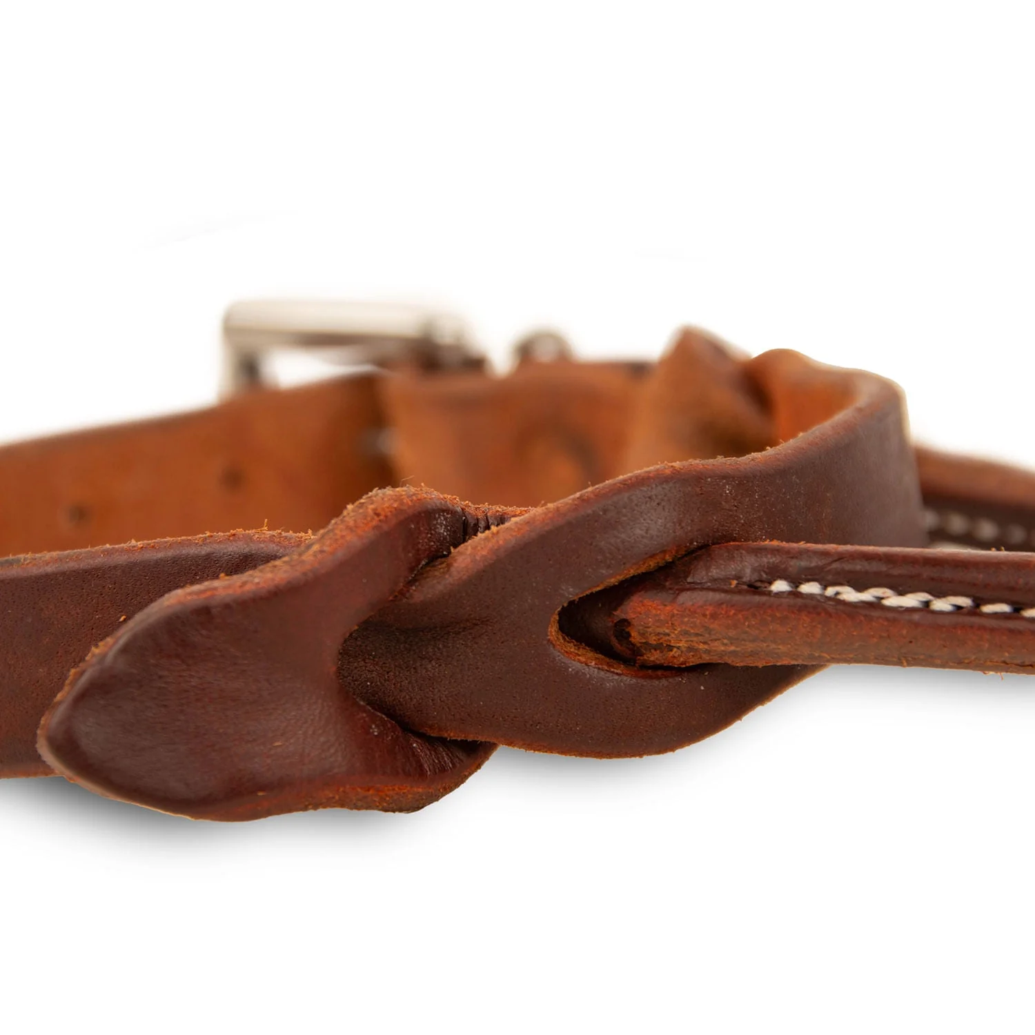 Jeffers Poplar Head Premium Oiled Harness Leather Rolled Night Latch - Image 2