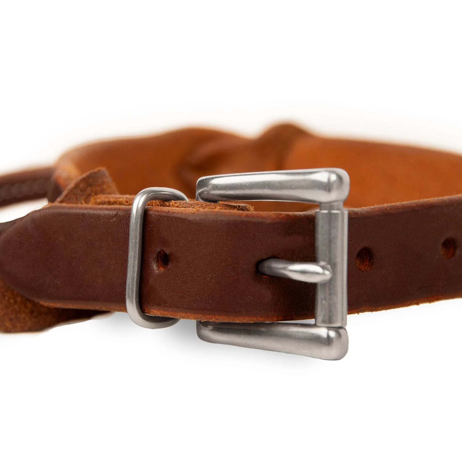 Jeffers Poplar Head Premium Oiled Harness Leather Rolled Night Latch - Image 3