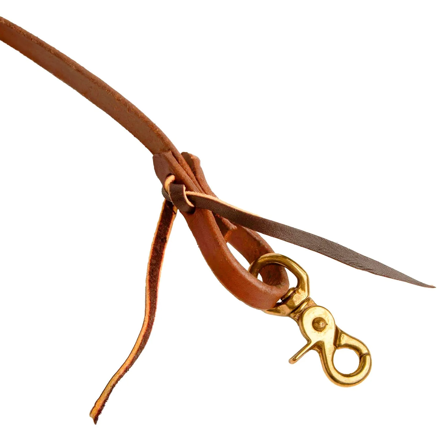 Jeffers Poplar Head Premium Oiled Harness Leather Roping Rein - Image 2