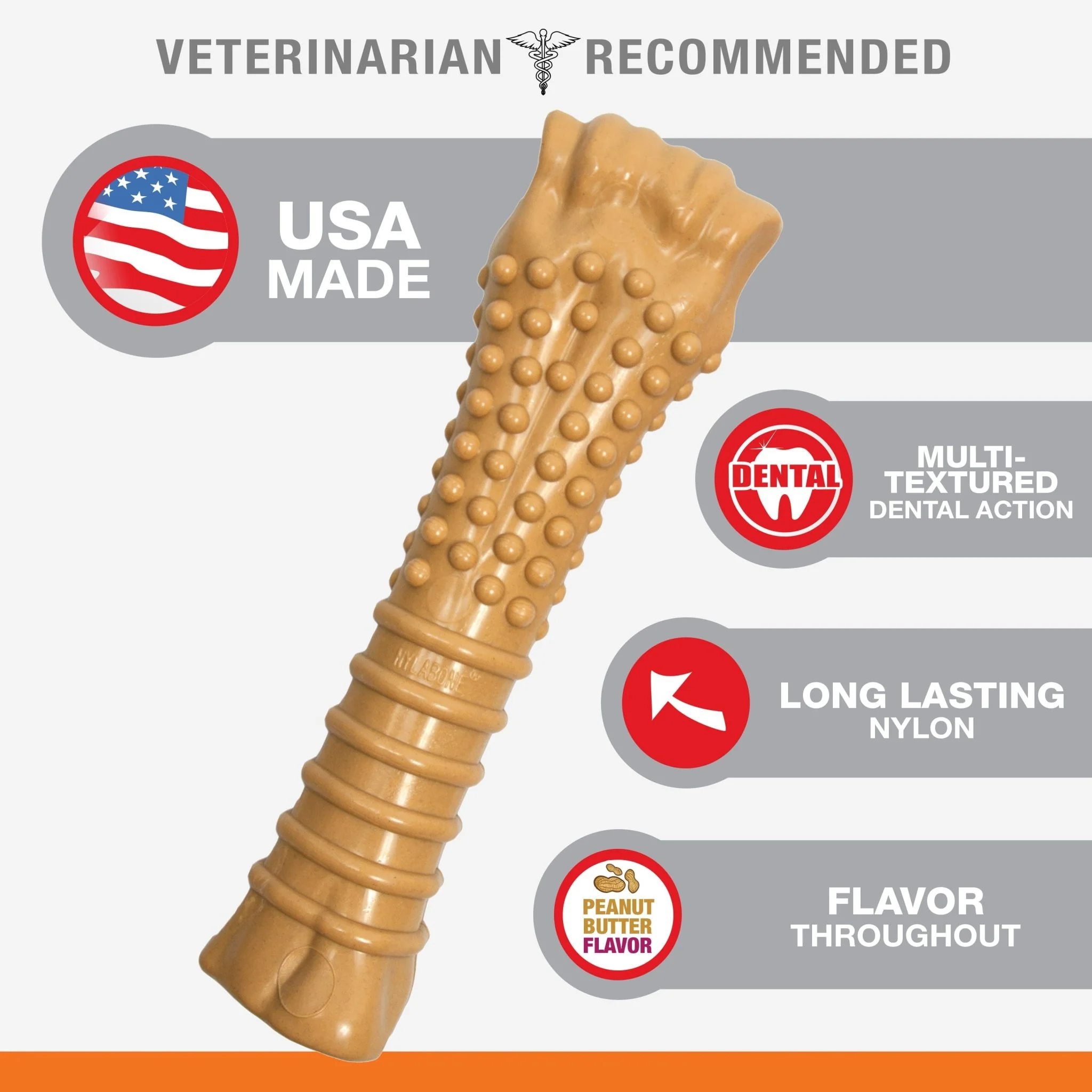 Power Chew Dog Toy, Peanut Butter, X-Large/Souper, 50+ lbs. - Image 4