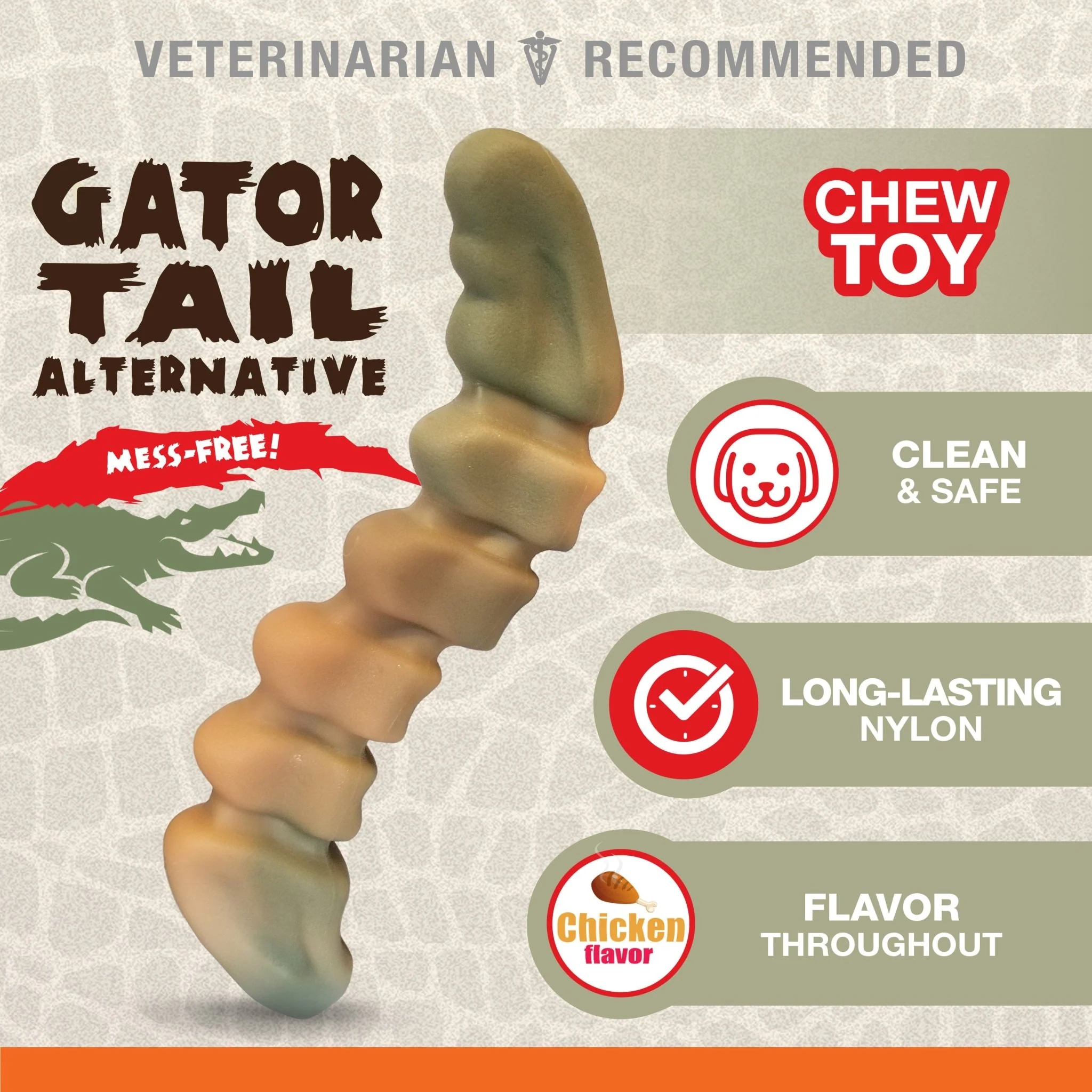 Power Chew Gator Tail, Chicken, Large/Giant, Up to 50 lbs - Image 3