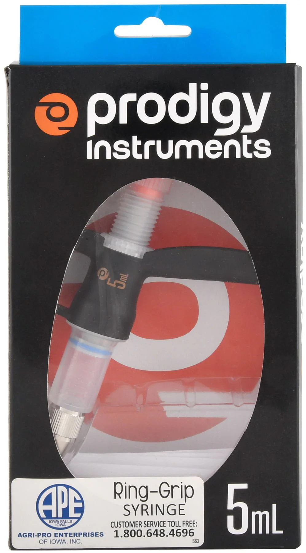 Prodigy 5 mL Ring-Grip Syringe
