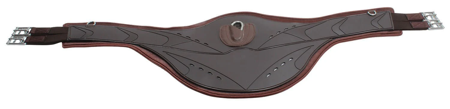Professional's Choice Contoured Monoflap Belly Guard Girth, Chocolate