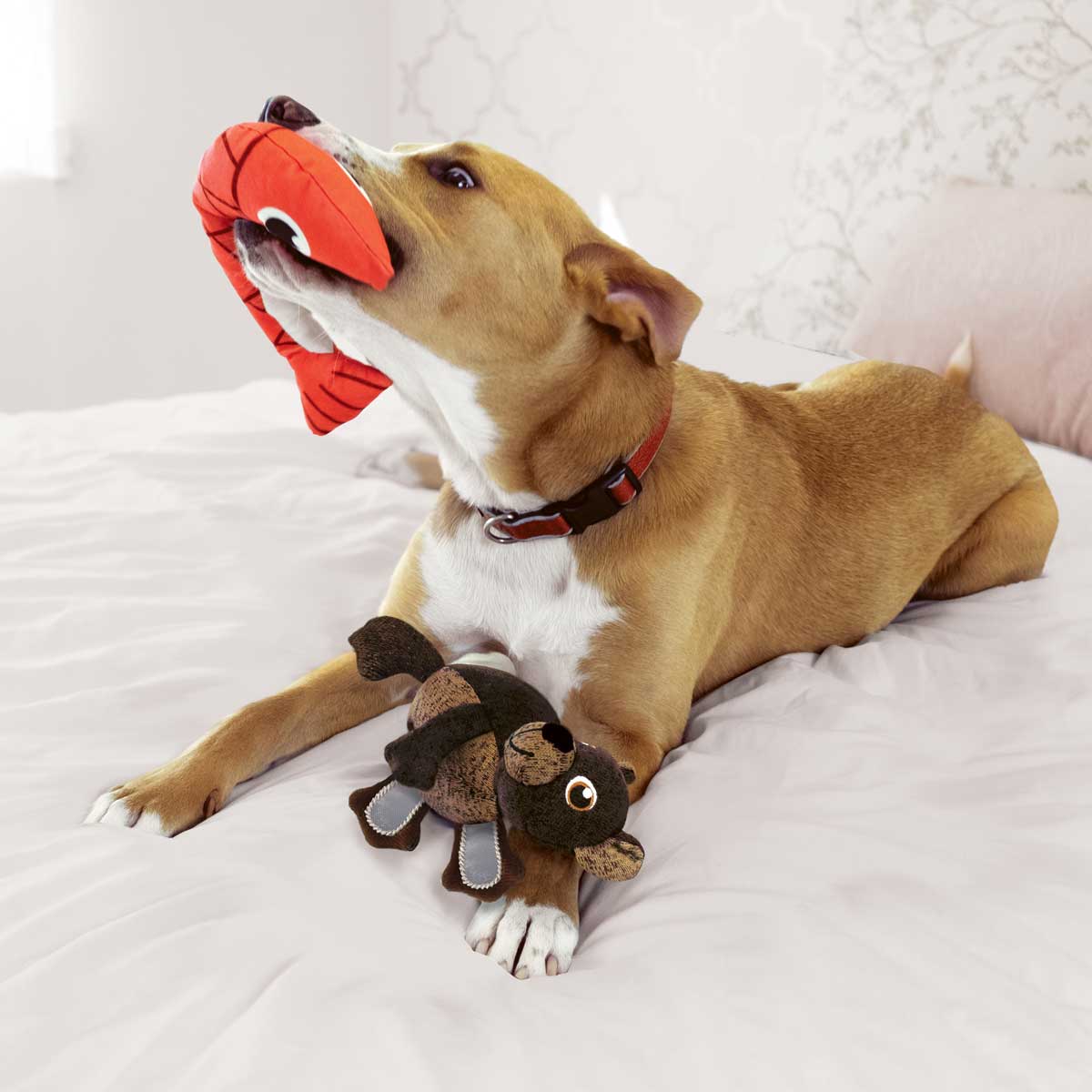 KONG Pull-A-Partz™ 2-in-1 Squeaky Plush Dog Toy - Image 13