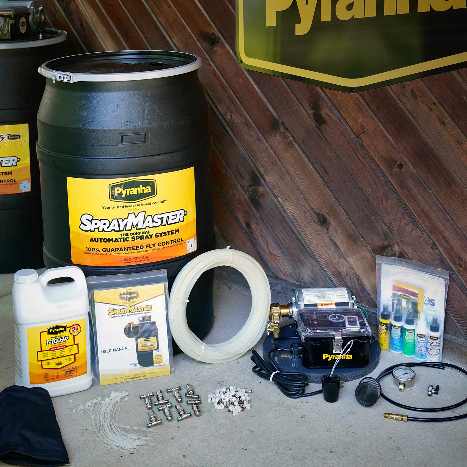 Pyranha SprayMaster Misting Barn Fly Spray System Kit & Accessories - Image 3