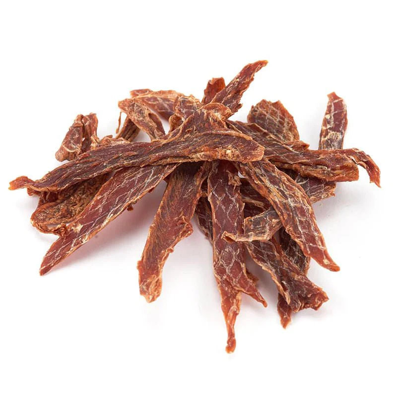 Quackers Duck Jerky Dog Treat Canister, 1 lb - Image 2