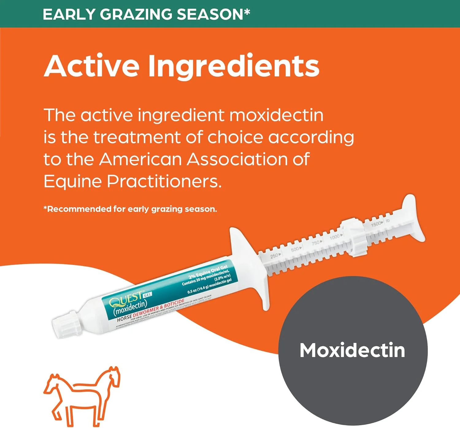 Quest Gel Horse Dewormer - 2% Moxidectin, Broad-Spectrum Parasite Control - Image 4