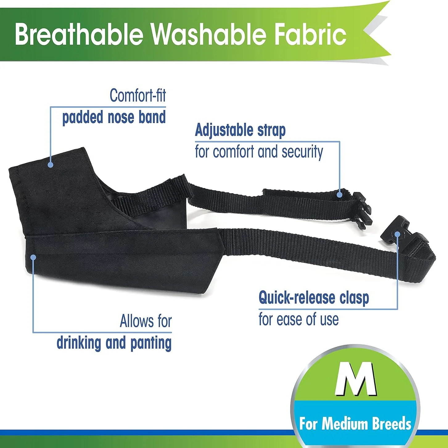 Quick-Fit Dog Muzzle by Four Paws - Image 15