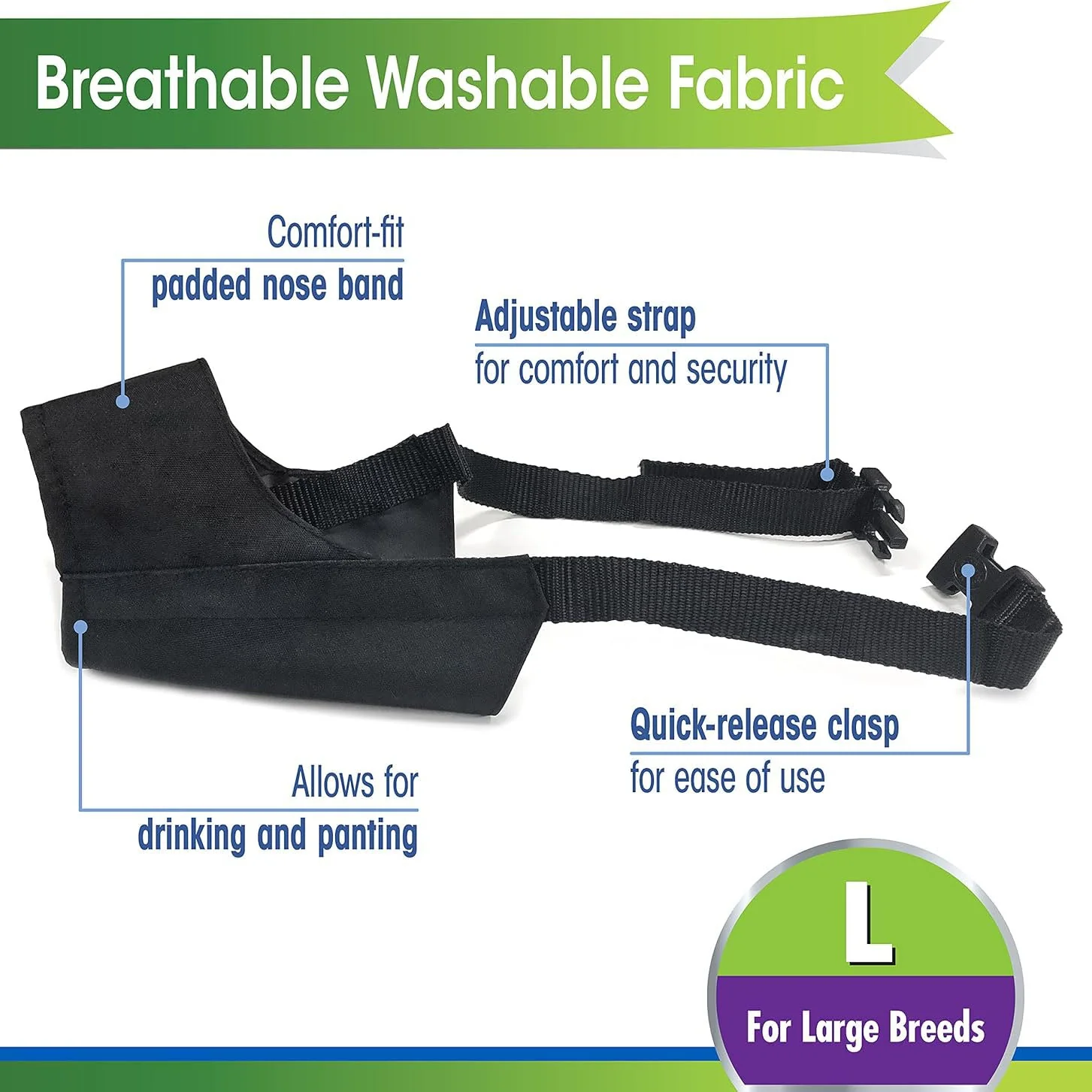 Quick-Fit Dog Muzzle by Four Paws - Image 19