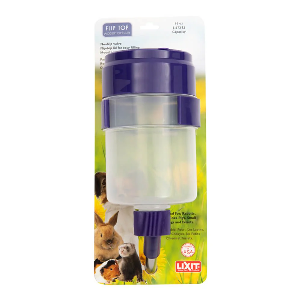 Lixit Quick Lock Flip Top Plastic Water Bottle for Small Pets - Image 5