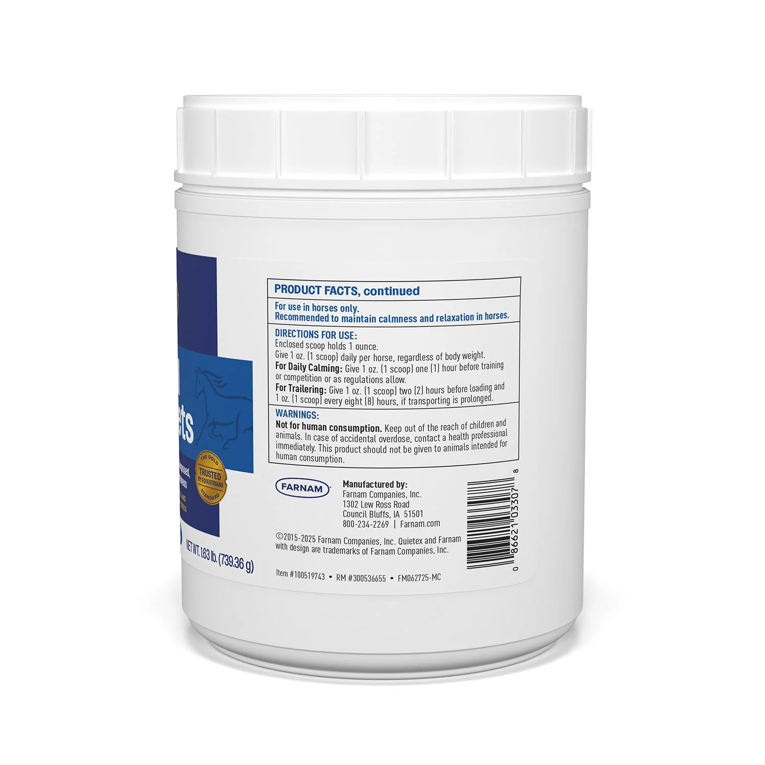 Quietex II Focusing & Calming Supplement for Horses - Image 16