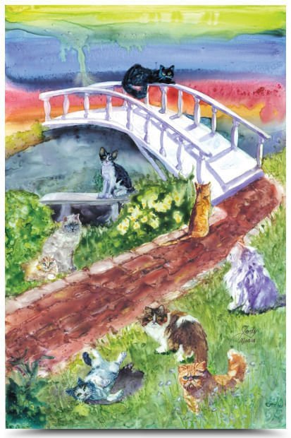 Rainbow Bridge Pet Sympathy Card - Image 7