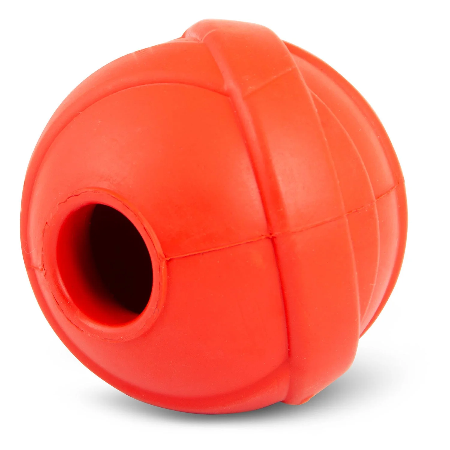 Jeffers Red Orbits Ball Natural Rubber Dental Treat Dispensing Dog Chew Toy - Image 8
