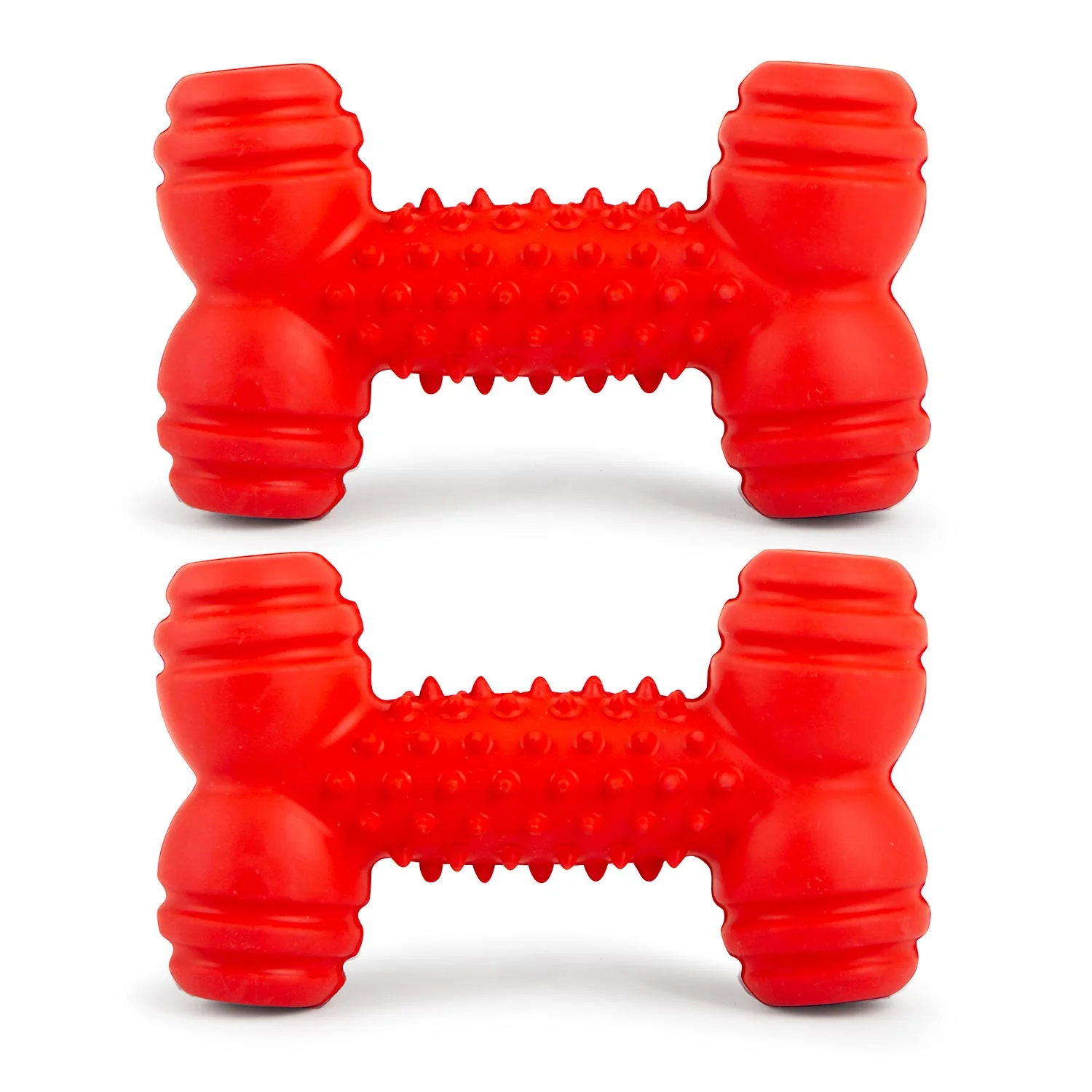 Jeffers Red Dental Bone Natural Rubber Dog Chew Toy for Healthy Teeth and Gums - Image 14