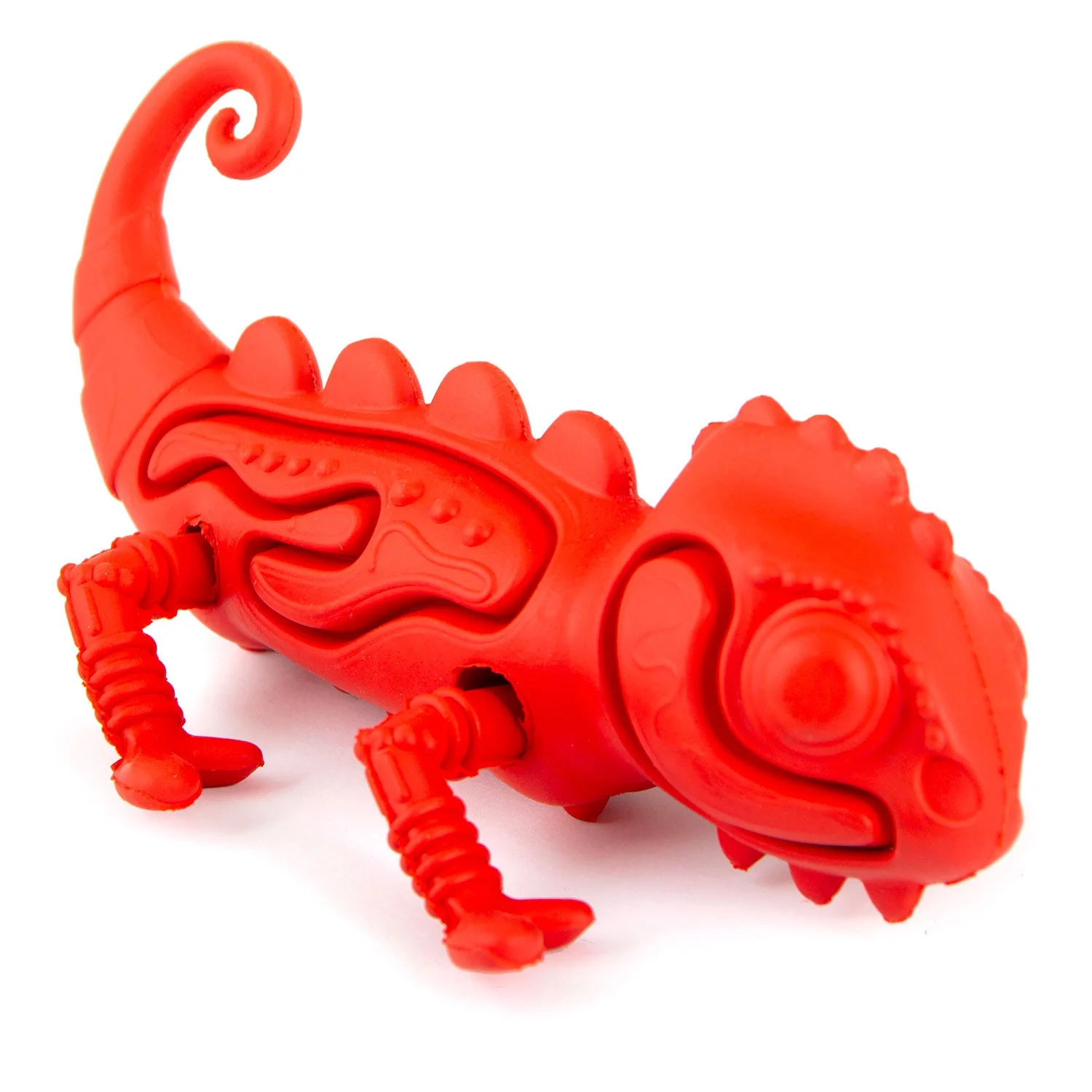 Jeffers Red Chameleon Natural Eco-Friendly Rubber Dental Dog Chew Toy for Medium Chewers - Image 7