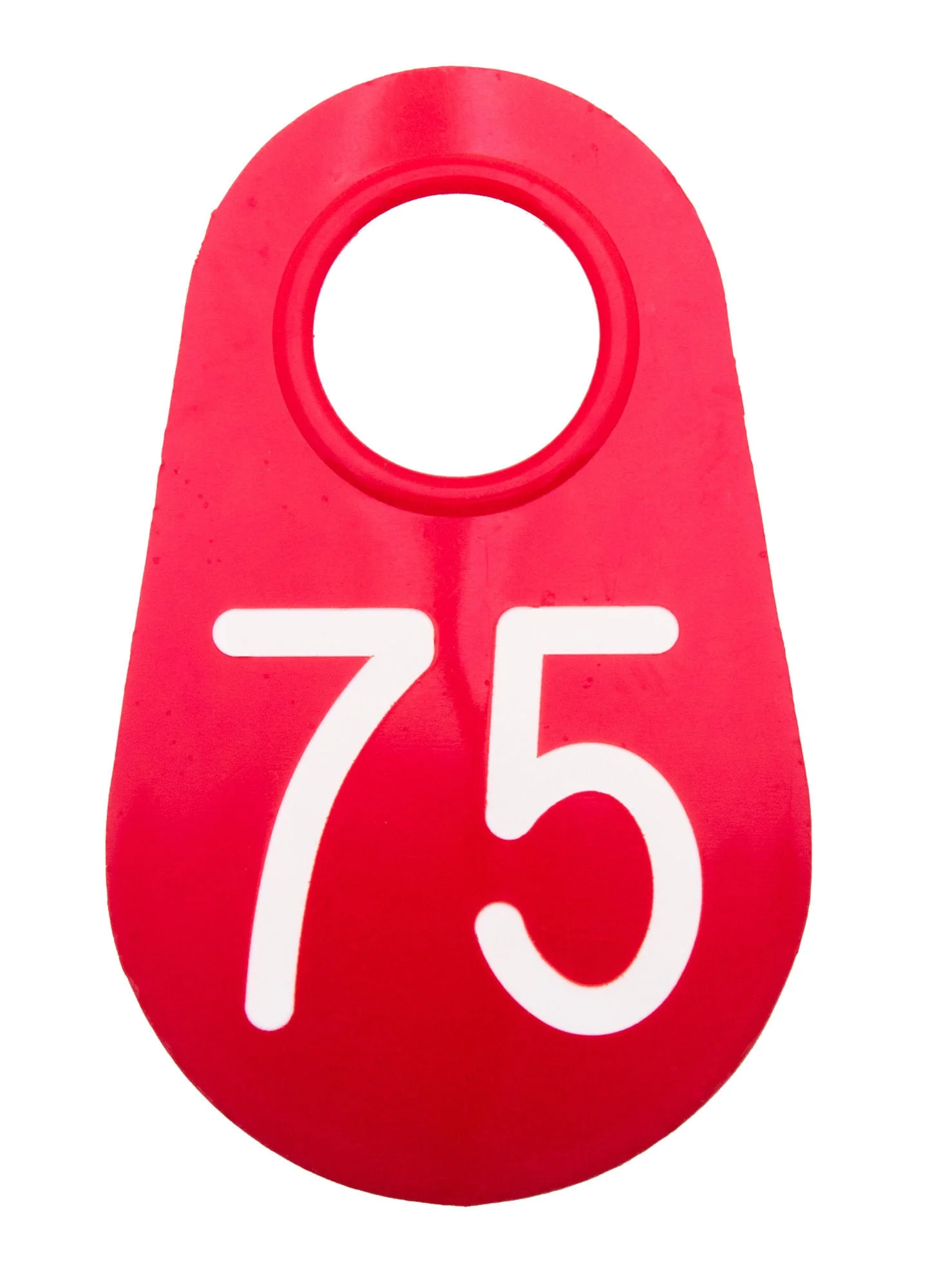 Bock's Red Nylon Numbered Identification Tags, 1-100, Single Tag - Image 4