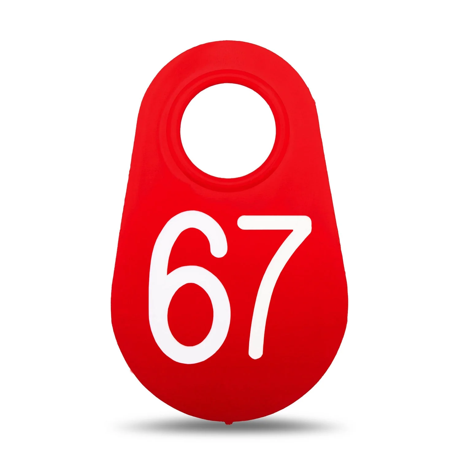 Bock's Red Nylon Numbered Identification Tags, 1-100, Single Tag - Image 9
