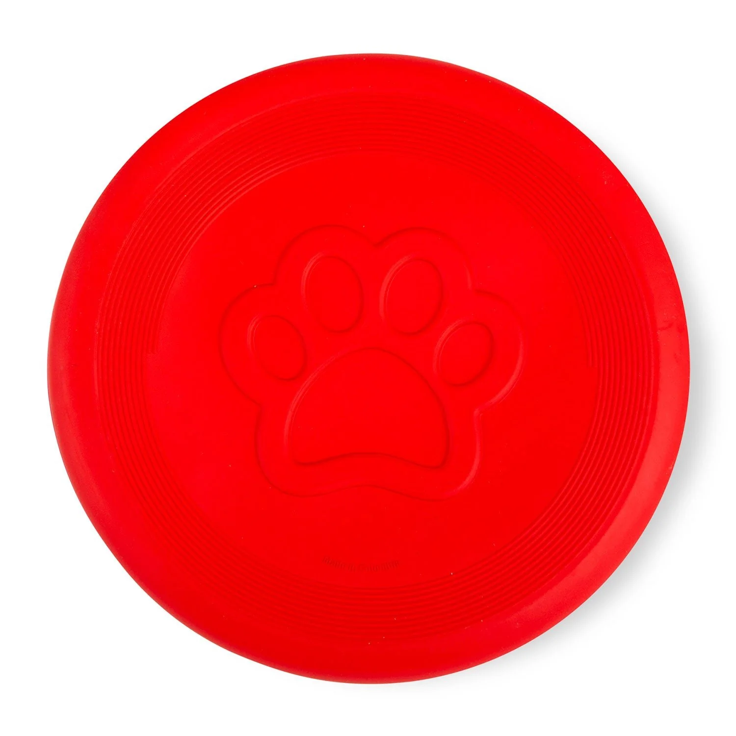 Jeffers Red Paw Frisbee Natural Rubber Dog Toy for Fetching & Chewing - Image 8