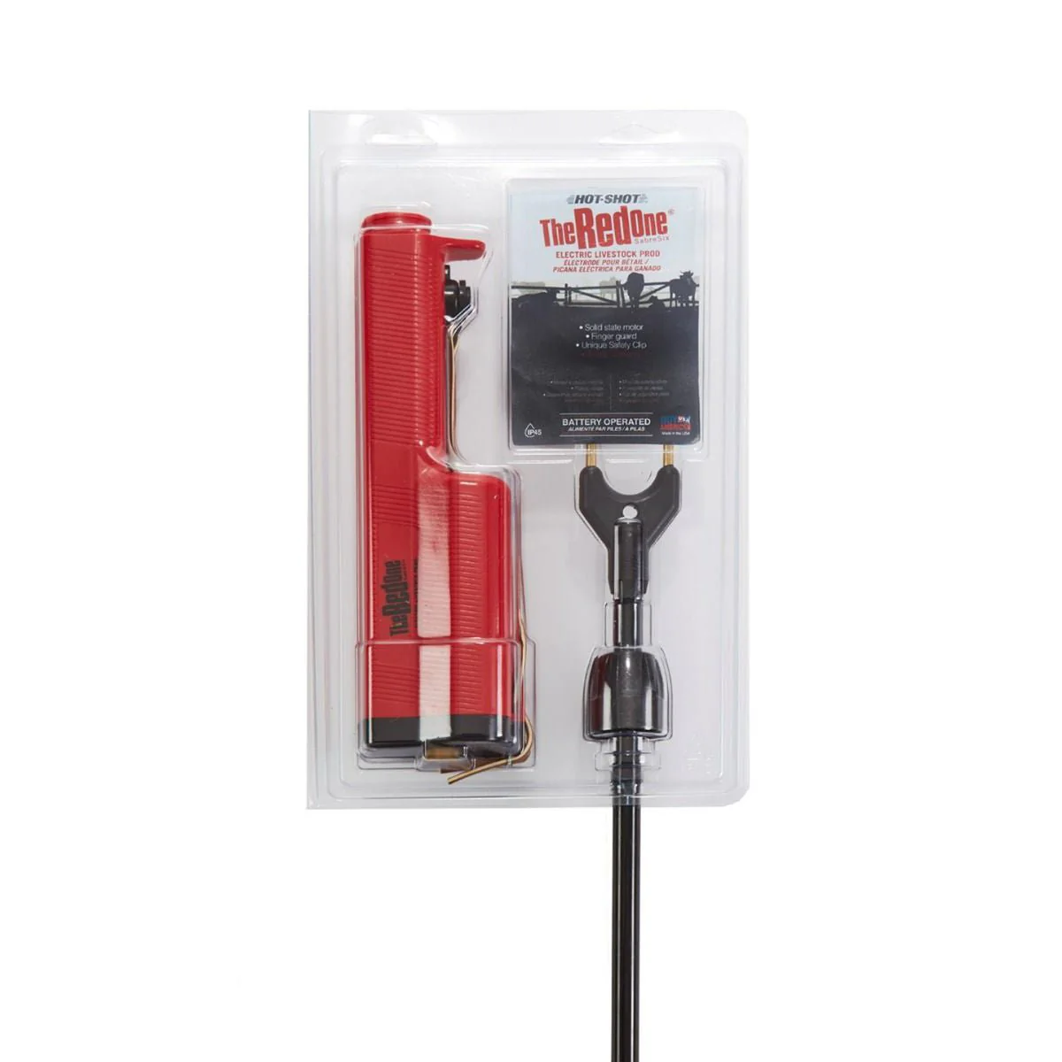 Hot Shot Sabre-Six The Red OneĀ® Cattle Prod with 32" Flexible Shaft - Image 2