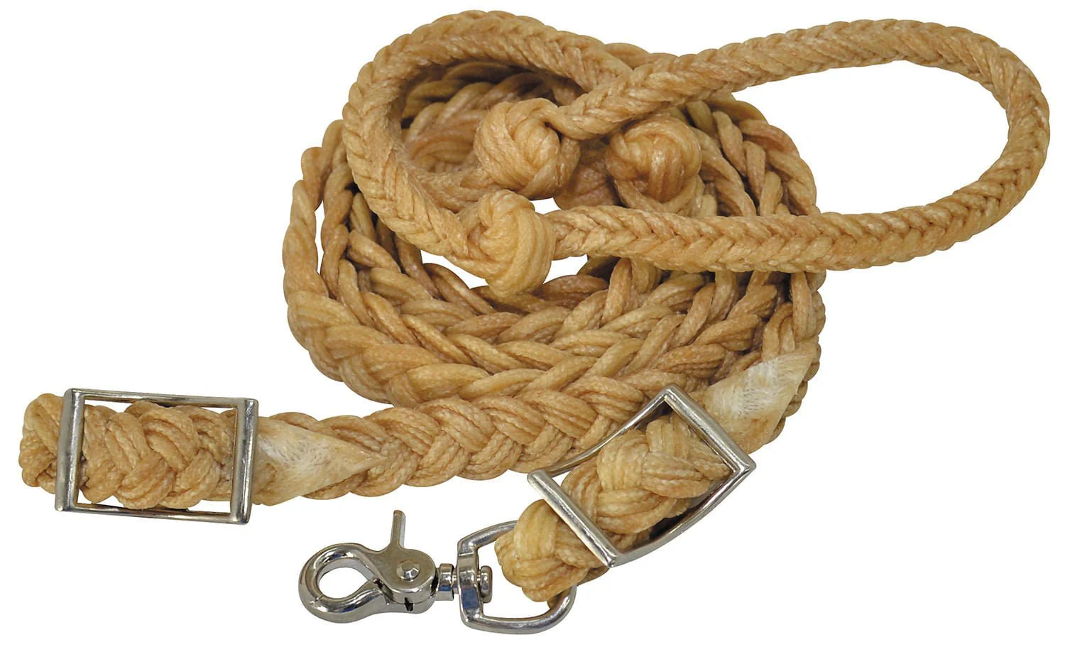 Reinsman Knotted Waxed Barrel Rein - Image 2